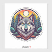 Milieuvriendelijke Wolf Stickers voor Earth Advoca (Vel)
