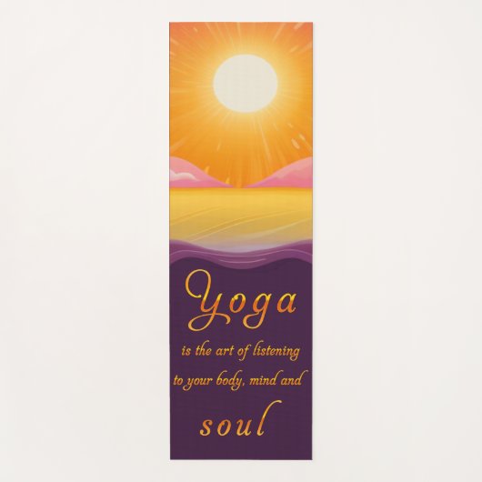 Milieuvriendelijke yogamatten met Inspirerend offe Yogamat (Voorkant)