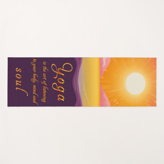 Milieuvriendelijke yogamatten met Inspirerend offe Yogamat (Voorkant (horizontaal))