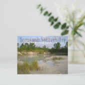 Milieuwaarschuwing klimaatverandering briefkaart (Staand voorkant)