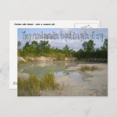 Milieuwaarschuwing klimaatverandering briefkaart (Voorkant / Achterkant)