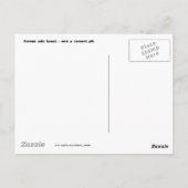 Milieuwaarschuwing klimaatverandering briefkaart (Achterkant)