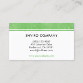Milieuwetenschapper Ecologist Ecologie Groen Visitekaartje (Achterkant)