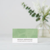 Milieuwetenschapper Engineer Ecologie Eco Green Visitekaartje (Staand voorkant)