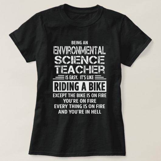 Milieuwetenschapsleraar T-shirt (Design voorkant)