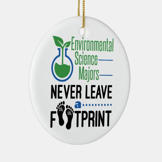 Milieuwetenschapsmeesten laten nooit voetafdruk ac keramisch ornament (Rechts)