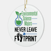 Milieuwetenschapsmeesten laten nooit voetafdruk ac keramisch ornament (Links)