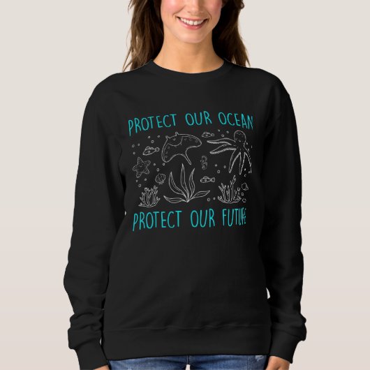 Milieuzorg Bescherm onze oceaan Milieu Trui (Voorkant)