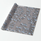Miliscent Shadow Damask Cadeaupapier (Uitgerold)