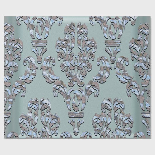 Miliscent Sherwood Damask Cadeaupapier (Vlak)