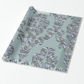 Miliscent Sherwood Damask Cadeaupapier (Uitgerold)