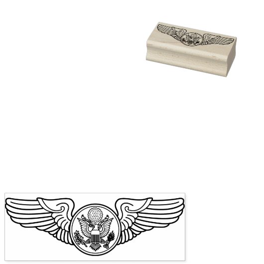 Militair aangeworven vliegtuigbemanning vleugels s rubberstempel (Gestempeld)
