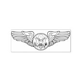 Militair aangeworven vliegtuigbemanning vleugels s rubberstempel (Afrduk)