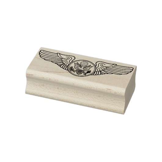 Militair aangeworven vliegtuigbemanning vleugels s rubberstempel (Stempel)