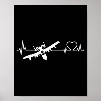 Militair aanvalsvliegtuig Close Air Support-vliegt Poster