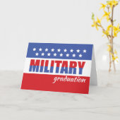 Militair Afstuderen gefeliciteerd met sterren Kaart (Gele Bloem)