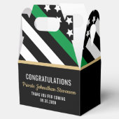 Militair Afstuderen Thin Green Line Flag Army Bedankdoosjes (Geopend)