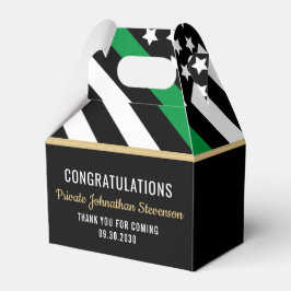 Militair Afstuderen Thin Green Line Flag Army Bedankdoosjes