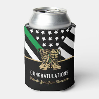 Militair Afstuderen Thin Green Line Flag Army Blikjeskoeler