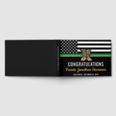 Militair Afstuderen Thin Green Line Flag Army Gastenboek (Volledig)
