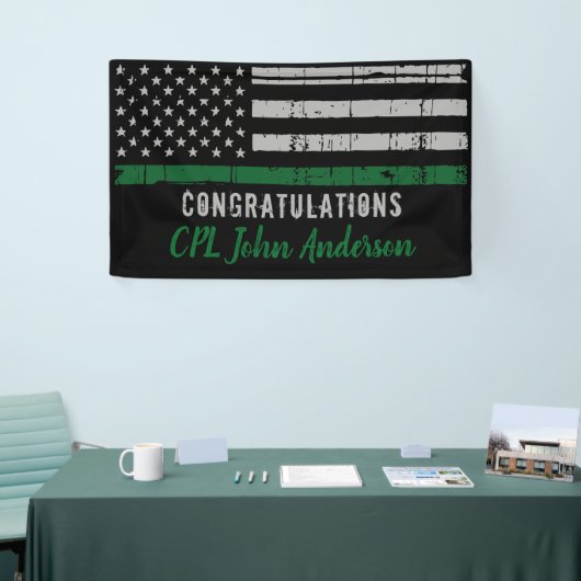 Militair aftredingsleger Thin Green Line Spandoek (Beurs)