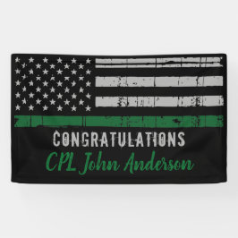 Militair aftredingsleger Thin Green Line Spandoek