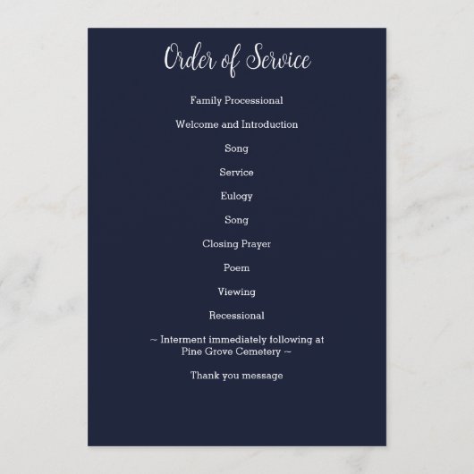 Militair - Amerikaanse vlag - Viering van het leve Programmakaart (Achterkant)