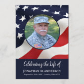 Militair - Amerikaanse vlag - Viering van het leve Programmakaart (Voorkant)