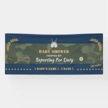 Militair Baby Shower Spandoek — Meldt zich voor Di