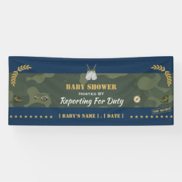 Militair Baby Shower Spandoek — Meldt zich voor Di