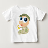 Militair Baby T-shirt (Voorkant)