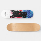 *~* Militair Beer Rood Wit Blauw Vlag Persoonlijk Skateboard (Horizontaal)