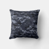Militair Blauwe Camouflage Pillow Verenigde Staten Kussen (Achterkant)
