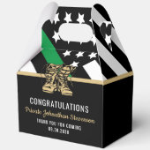Militair Bootcamp Leger Afstudeerfeest Bedankdoosjes (Achterkant)