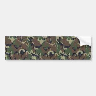 Militair bos Camouflage Bumpersticker