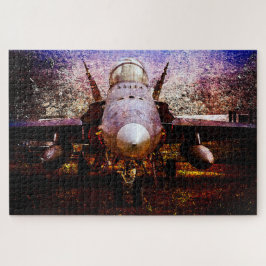 Militair brandweervliegtuig legpuzzel