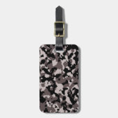 Militair bruin Camouflage Patroon Bagagelabel (Voorkant verticaal)