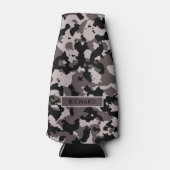Militair Bruin Camouflage Patroon Gepersonaliseerd Flesjeskoeler (Voorkant)
