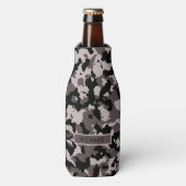 Militair Bruin Camouflage Patroon Gepersonaliseerd Flesjeskoeler (Fles Voorkant)