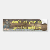 militair bumpersticker (Voorkant)