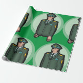 militair cadeaupapier (Uitgerold)