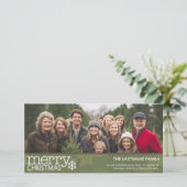 Militair - Camo - Kerstfotokaart - 1 foto Feestdagenkaart (Staand voorkant)