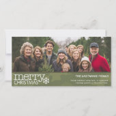 Militair - Camo - Kerstfotokaart - 1 foto Feestdagenkaart (Voorkant)