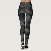 militair camo zwart grijs patroon leggings (Achterkant)