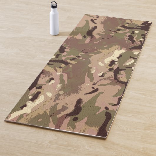 Militair Camouflage Army Green Camo Pattern. Yogamat (In situ)