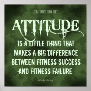 Militair Camouflage: Attitude for Fitness Success Poster