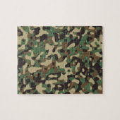 Militair Camouflage bos Legpuzzel (Horizontaal)