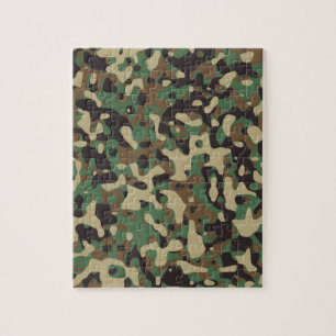 Militair Camouflage bos Legpuzzel