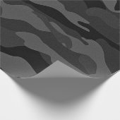 militair camouflage donkere avond cadeaupapier (Hoek)