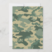 Militair Camouflage Feest Kaart (Achterkant)